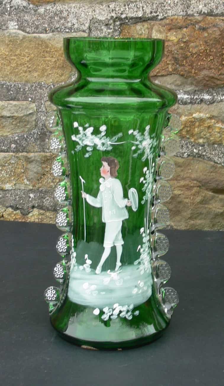 A Pair Of Early Mary Gregory Vases